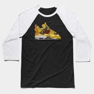 Air Jordan Retro 4 Yellow Baseball T-Shirt